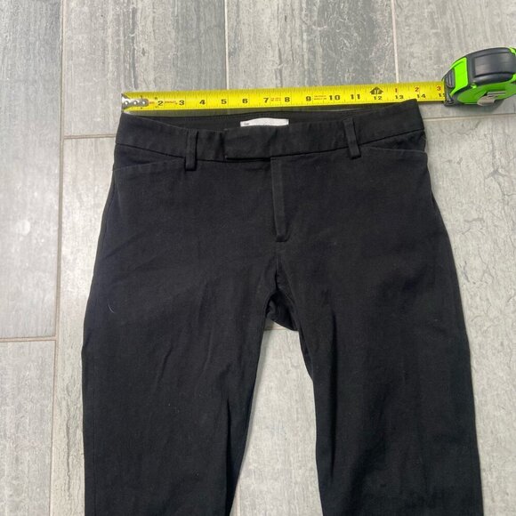 GAP Slim Cropped Two-Way Stretch Ankle Low-Rise Pants Black Size 0 - Picture 8 of 13
